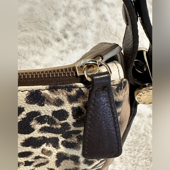 Furla made in Italy, Leather Cheetah Print Crossbody/ Shoulder Bag, Adj straps - Picture 5 of 15